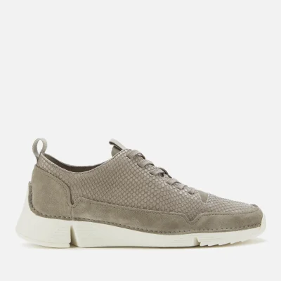Clarks Women's Tri Spark Trainers - Sage Snake