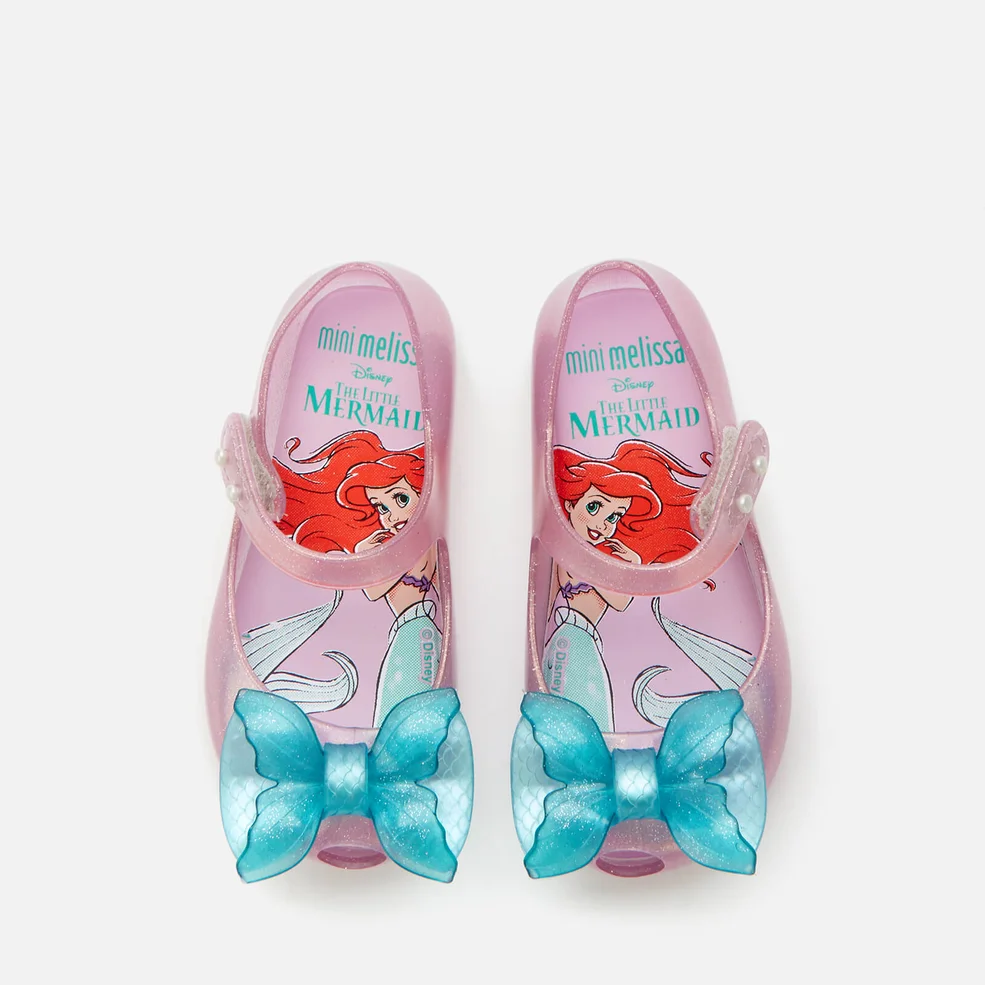Mini Melissa Toddlers' Disney The Little Mermaid Ultragirl Flats - Purple/Aqua Image 1