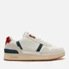 Lacoste Men's T-Clip 120 Leather/Suede Chunky Trainers - White/Navy/Red - Image 1