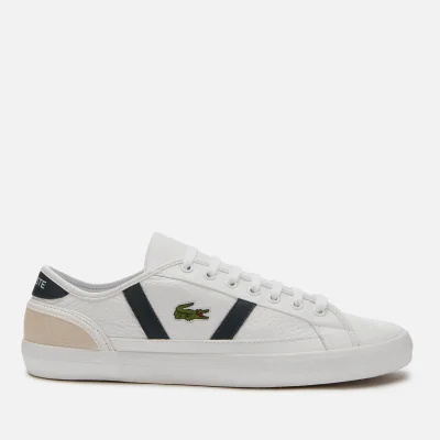 Lacoste Men's Sideline 120 3 Low Top Trainers - White/Off White