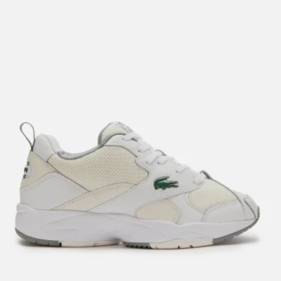 Lacoste Men's Storm 96 120 Chunky Running Style Trainers - White/Off White