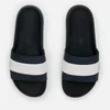 Lacoste Men's Croco Slide 120 Slide Sandals - Navy/White - Image 1