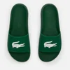 Lacoste Men's Croco 119 Slide Sandals - Green/White - Image 1
