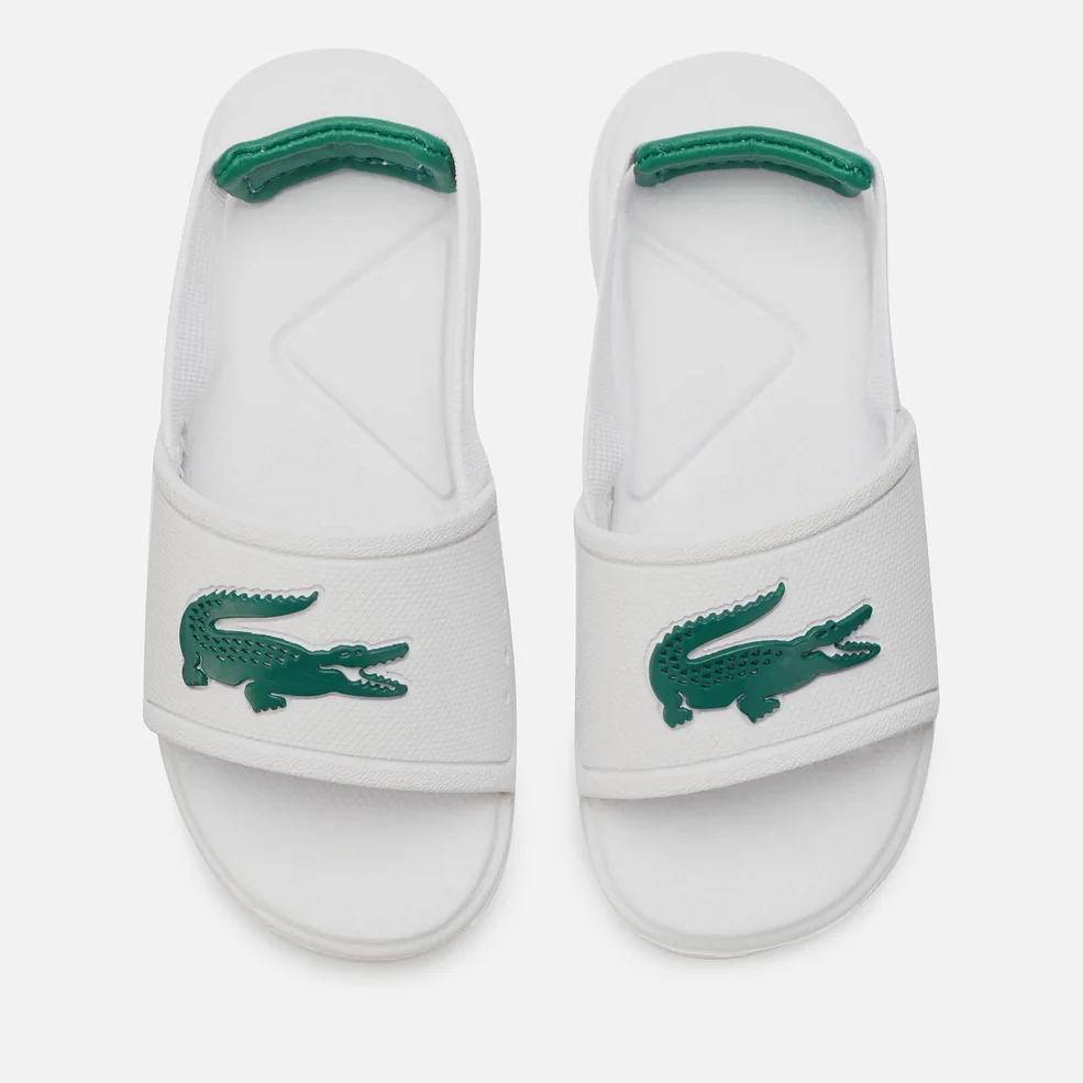 Lacoste Toddler's L.30 Strap 120 Slide Sandals - White/Green Image 1