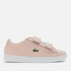 Lacoste Kids' Carnaby Evo Strap 120 Trainers - Natural/White - Image 1