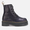 Dr. Martens Women's Molly Iridescent Crackle 8-Eye Boots - Black - Image 1