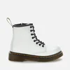 Dr. Martens Kids' 1460 J Lace Up Boots - White Rosario - Image 1