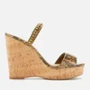 Kurt Geiger London Women's Alexia Leather Wedged Sandals - Tan Comb - Image 1