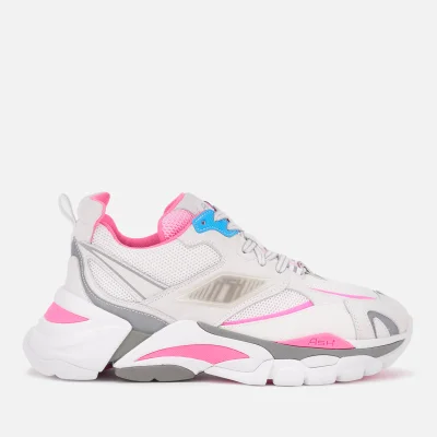 Ash Women's Flex Chunky Trainers - White/Silver/Deep Pink