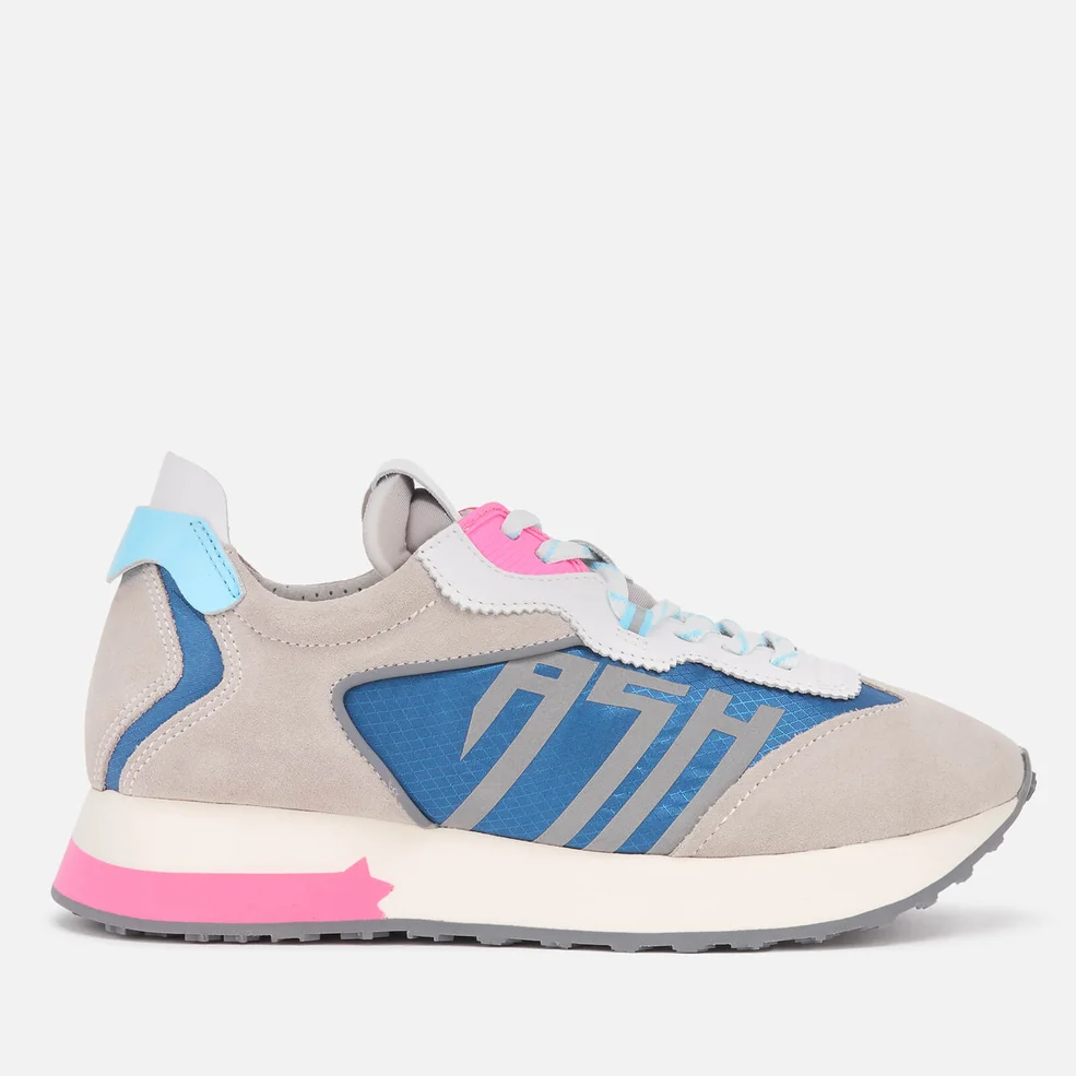 Ash Women's Tiger Running Style Trainers - Grey/White/Blue Image 1