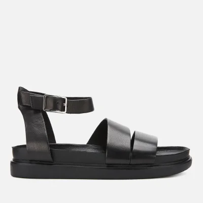 Vagabond Women's Erin Leather Flat Sandals - Black