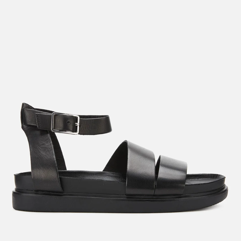 Vagabond Women's Erin Leather Flat Sandals - Black Image 1