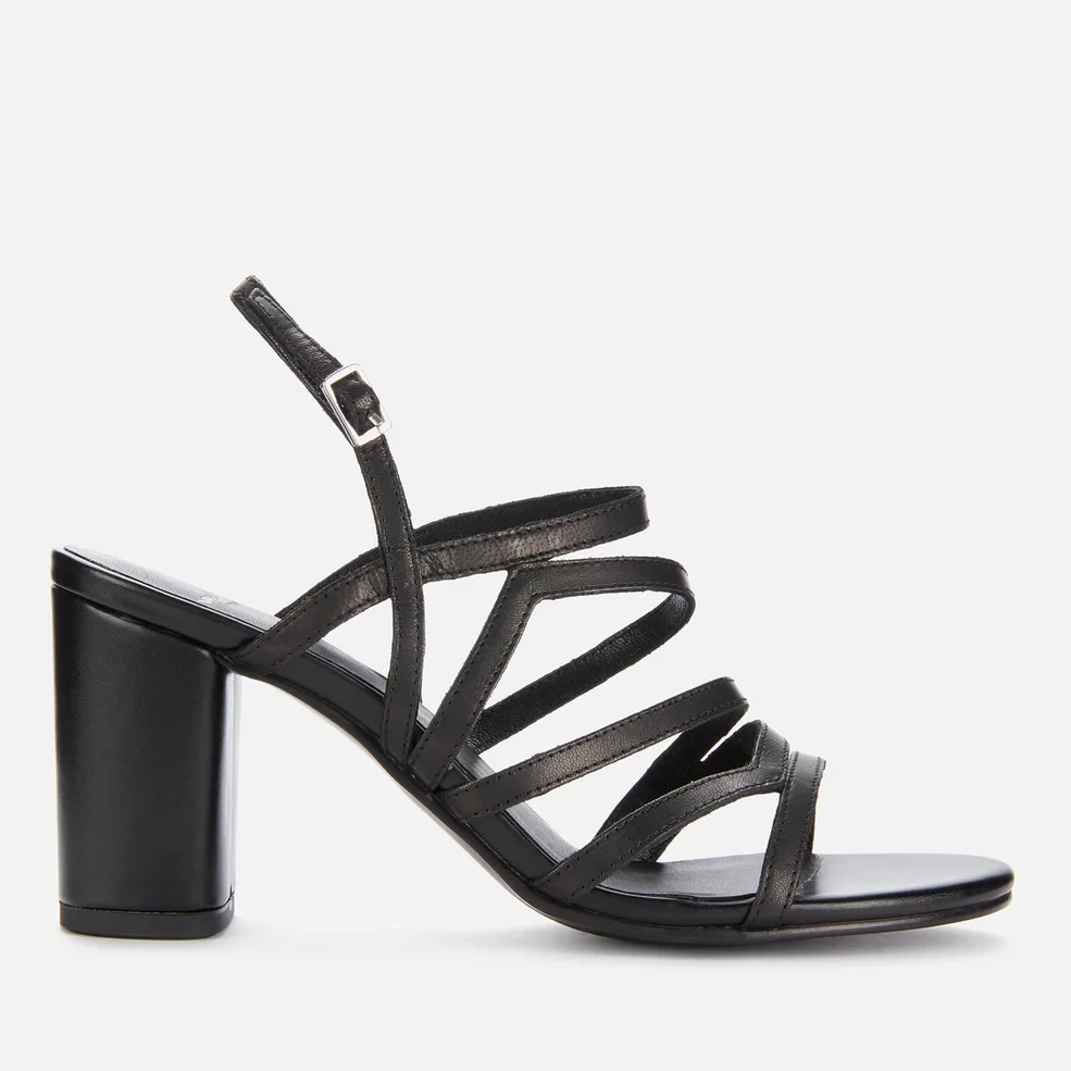 Vagabond Women's Penny Leather Block Heeled Sandals - Black Image 1