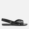 Vagabond Women's Tia Leather Flat Sandals - Black - Image 1