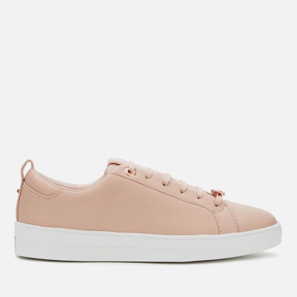 Ted Baker Women's Tedah Branded Leather Trainers - Pink Image 1