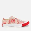 Converse Women's Chuck Taylor All Star Ox Trainers - Egret/University Red/White - Image 1