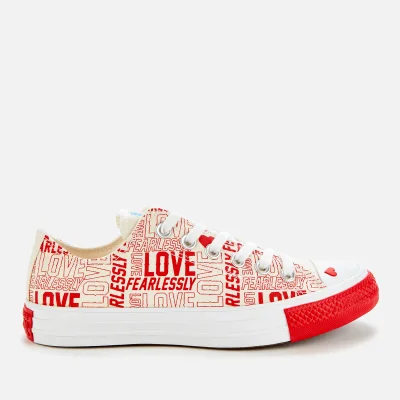 Converse Women's Chuck Taylor All Star Ox Trainers - Egret/University Red/White