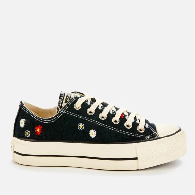 Converse Women's Chuck Taylor All Star Lift Ox Trainers - Black/Natural Ivory/Black