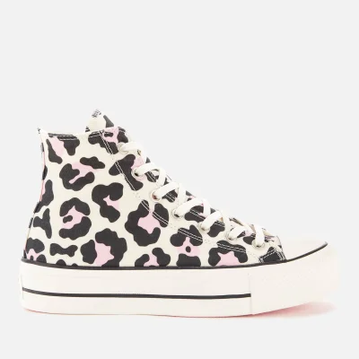 Converse Women's Chuck Taylor All Star Lift Hi-Top Trainers - Vintage White/Multi/Black