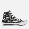Converse Kids' Chuck Taylor All Star Shark Bite Hi-Top Trainers - Black/University Red/White - Image 1