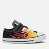 Converse Toddlers' Chuck Taylor All Star 1V Archive Flame Ox Trainers - Black/Enamel Red/Fresh Yellow - Image 1