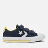Converse Kids' Star Player 3V Canvas Ox Trainers - Obsidian/Amarillo/White - Image 1