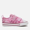 Converse Toddlers' Chuck Taylor All Star 2V Mermaid Ox Trainers - Peony Pink/Rose Maroon/White - Image 1