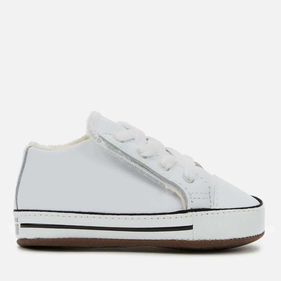 Converse Babies Chuck Taylor All Star Cribster Canvas Color Mid Trainers - White/Natural Ivory/White Image 1