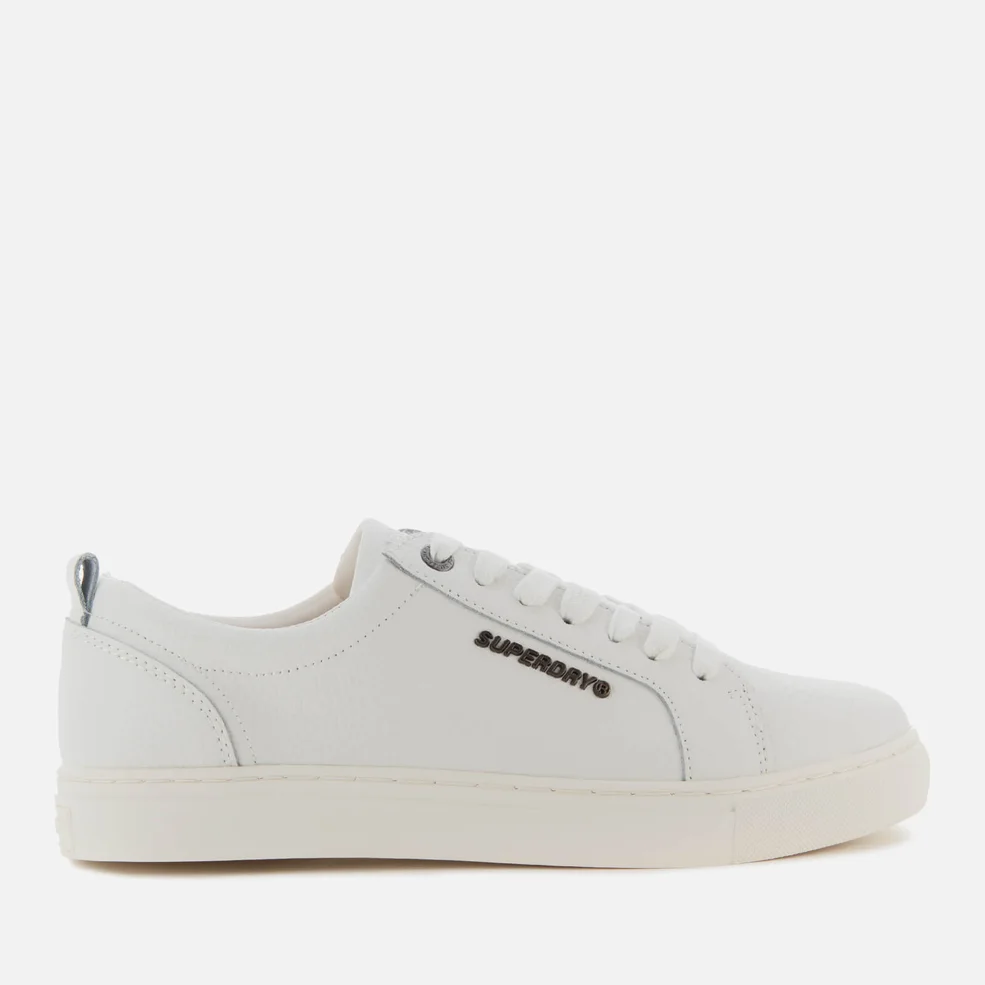 Superdry Men's Truman Leather Low Top Trainers - White Image 1