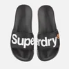 Superdry Men's Classic Pool Slide Sandals - Black - Image 1
