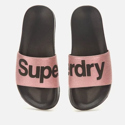 Superdry Women's Pool Slide Sandals - Rose Gold