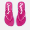 Superdry Women's Neon Rainbow Sleek Flip Flops - Sienna Pink - Image 1