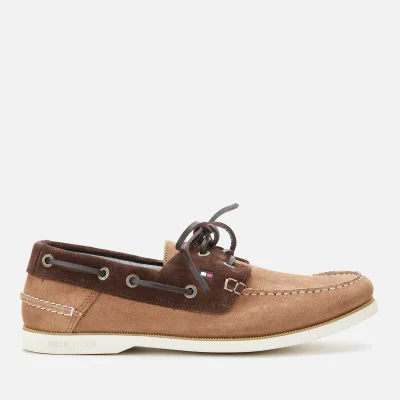 Tommy Hilfiger Men's Classic Suede Boat Shoes - Classic Khaki/Cocoa