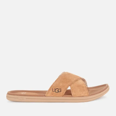 UGG Men's Brookside Suede Slide Sandals - Chestnut
