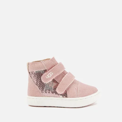 UGG Toddlers' Rennon II Stars Hi-Top Trainers - Pink Crystal