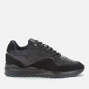 Android Homme Men's Santa Monica Gloss Stretch Woven Running Style Trainers - Black/Navy - Image 1
