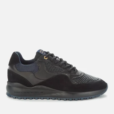 Android Homme Men's Santa Monica Gloss Stretch Woven Running Style Trainers - Black/Navy