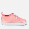Vans Toddler's Neon Glitter Elastic Lace Trainers - Pink/True White - Image 1