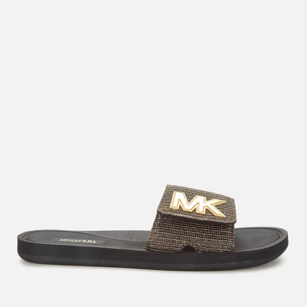 MICHAEL MICHAEL KORS Women's MK Slide Sandals - Black Image 1