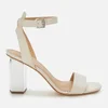 MICHAEL MICHAEL KORS Women's Petra Ankle Strap Block Heeled Sandals - Light Cream - Image 1