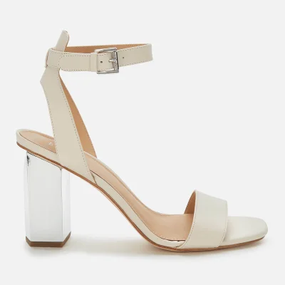 MICHAEL MICHAEL KORS Women's Petra Ankle Strap Block Heeled Sandals - Light Cream