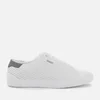 HUGO Men's Zero Tenn Perforated Leather Low Top Trainers - White - Image 1