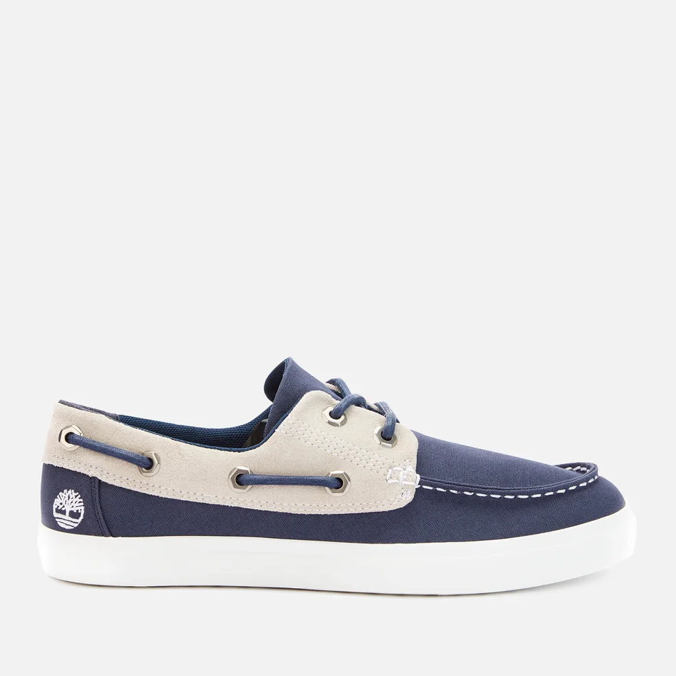 Timberland Men's Union Wharf Canvas 2 Eye Boat Shoes - Navy Image 1