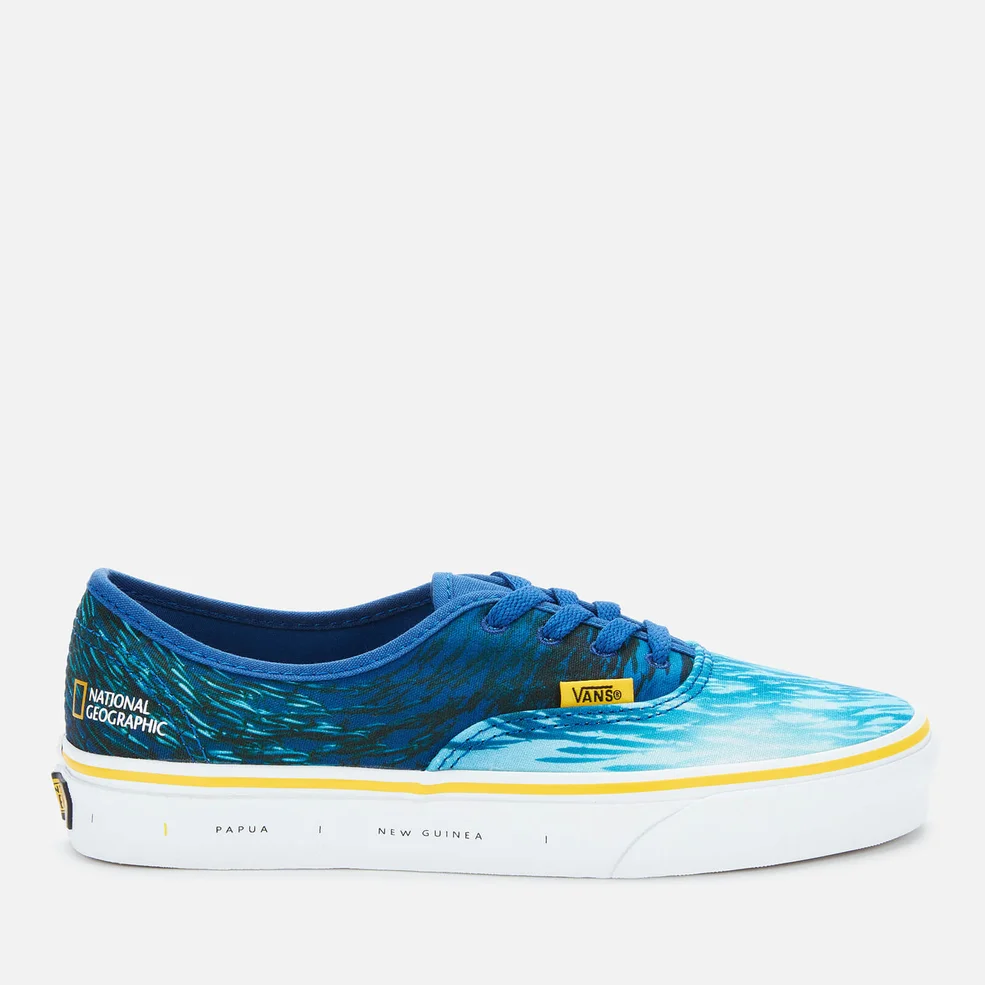 Vans X National Geographic Authentic Trainers - Ocean/True Blue Image 1