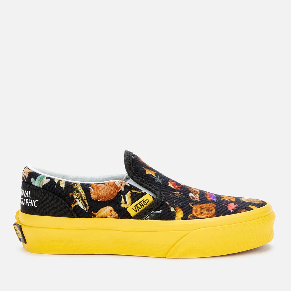 Vans X National Geographic Kids' Classic Slip-On Trainers - Photo Ark Image 1