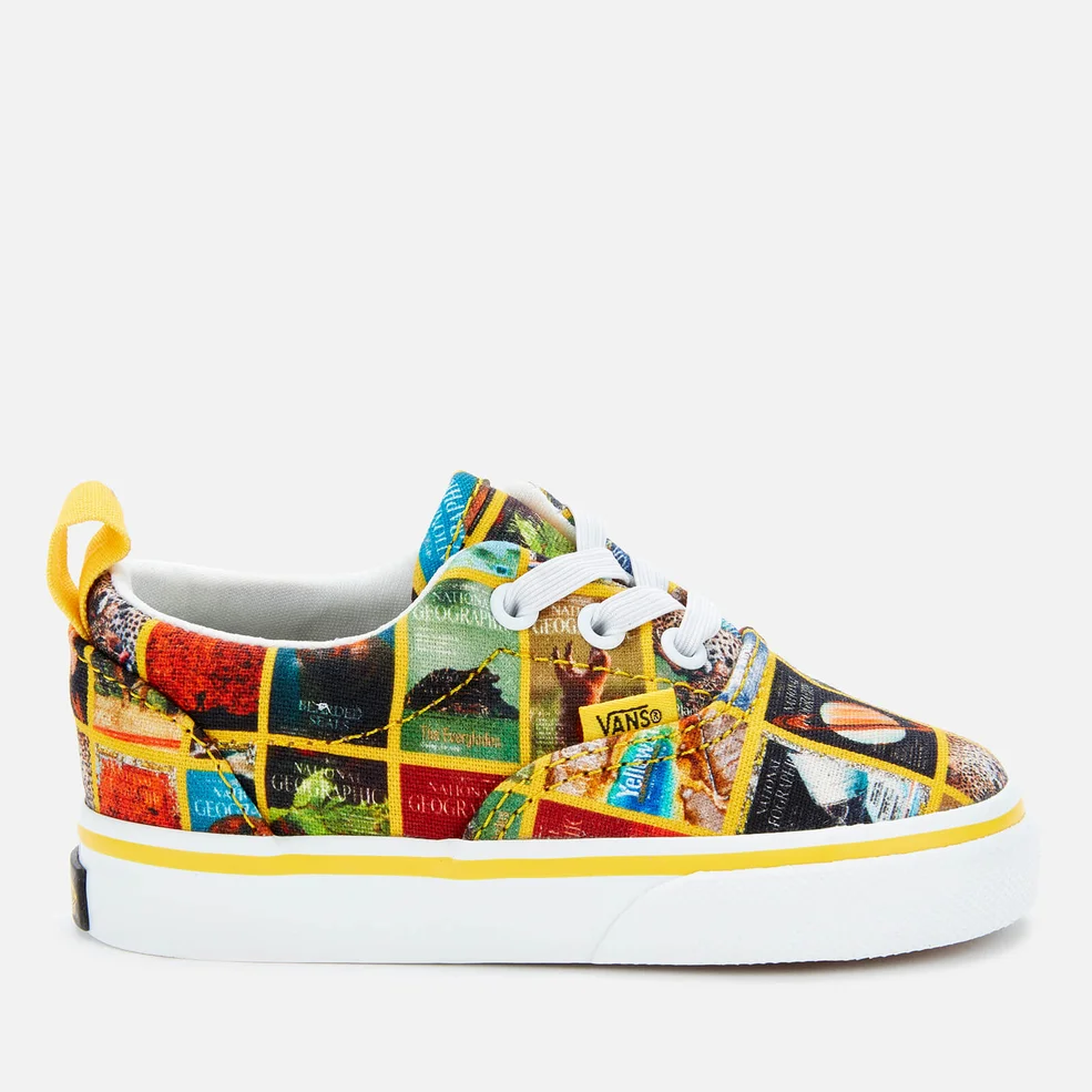 Vans X National Geographic Toddlers' Era Elastic Lace Trainers - Multi Covers/True Image 1