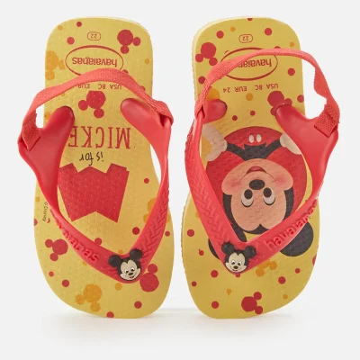 Havaianas Toddlers' Disney Classics II - Micky Flip Flops - Lemon Yellow