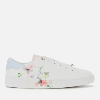 Ted Baker Women's Lennei Leather Cupsole Trainers - Ivory