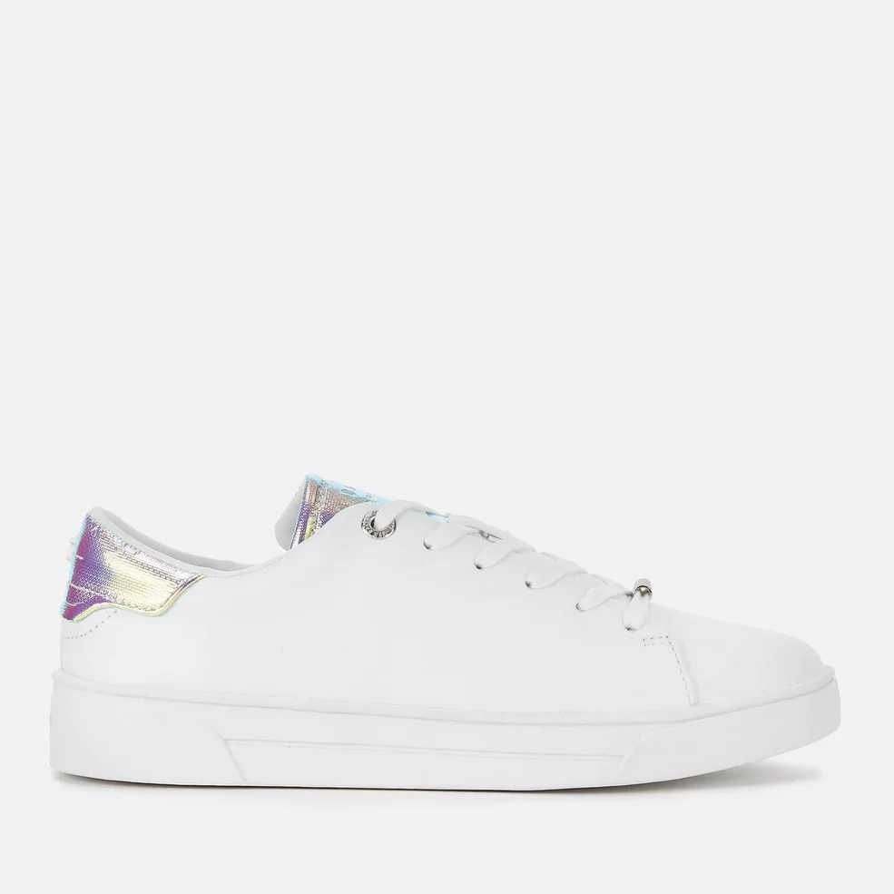 Ted Baker Women's Zenno Leather Cupsole Trainers - White Image 1