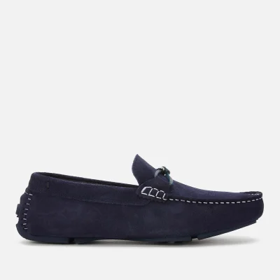 Ted Baker Men's Cottn Suede Driving Shoes - Navy